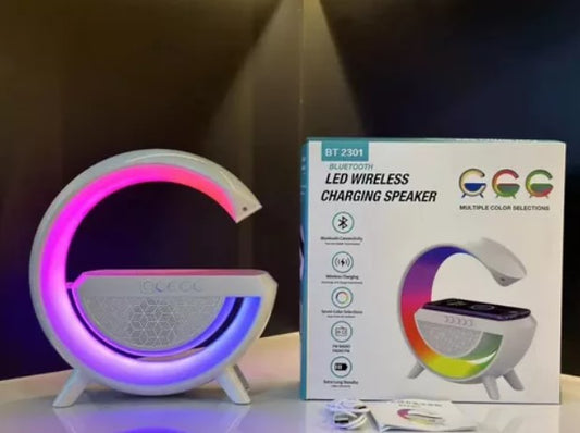 Led Wireless Charging Speaker™- Lámpara con cargador inalámbrico y Bluetooth